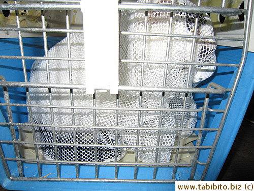MT is always placed inside a washing net as per that vet's request