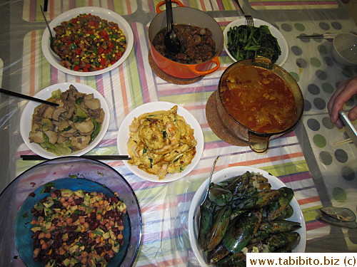 Father's Day dinner at Peter and Rachel's place