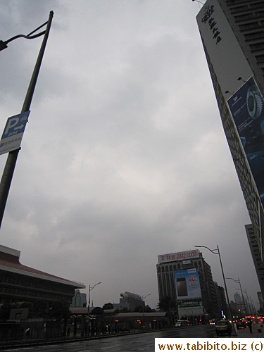 Except one brief sunny day, all other days were overcast with(out) slight drizzle