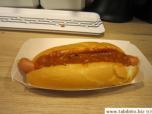 Hot dog was so-so