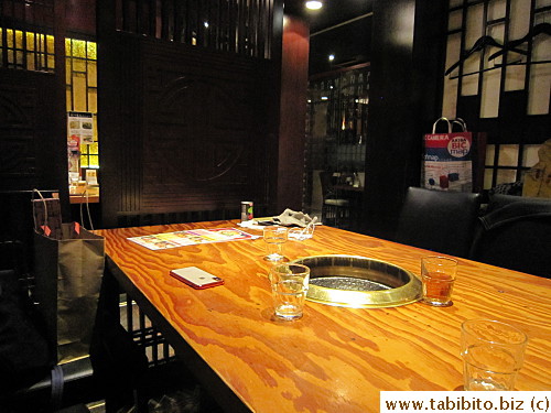Every table can be made into a private room