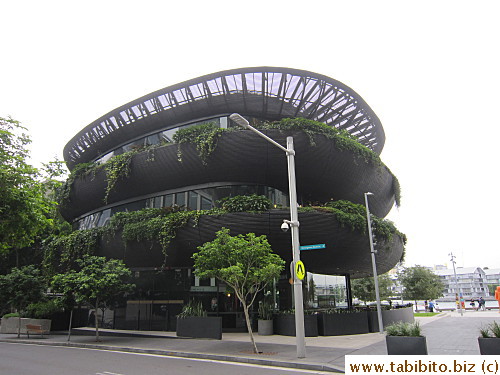 Walked past an interesting building in Barangaroo near Sysney Harbour