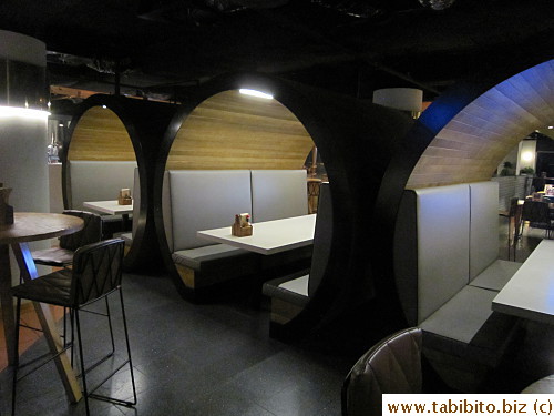 Basement Brewhouse booths
