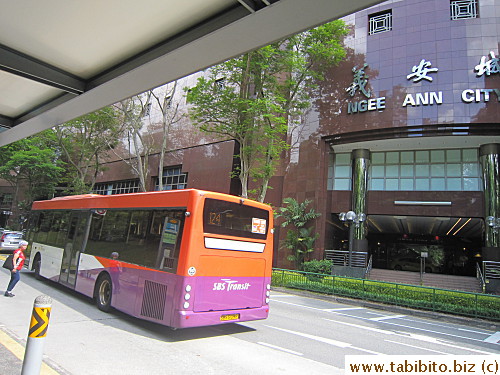 Took a bus to Ngee Ann City