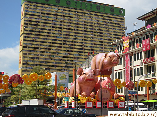 Chinatown is full of Chinese New Year decorations