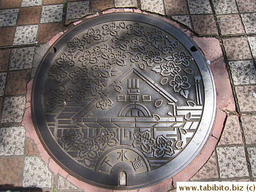 Even the manhole cover is beautiful