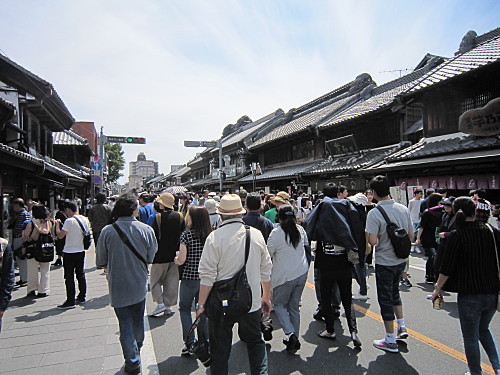 Lots of old buildings indicative of the Edo period as the area is known for