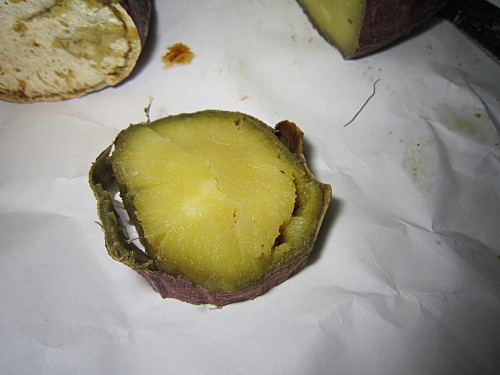 Oh man, the best sweet potatoes I ever tasted.  Extremely sweet, rich in flavor, moist with a toffee-like texture