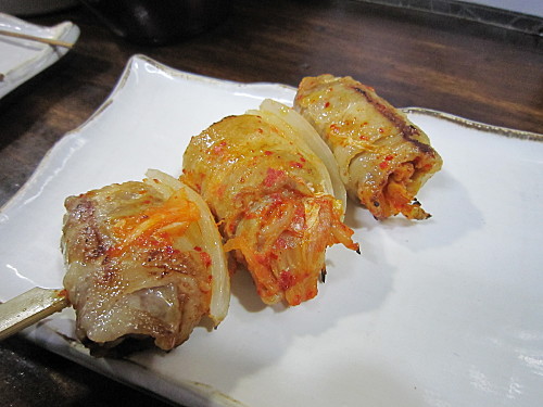 Kimchi pork rolls