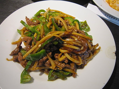 Stirfry pork and peppers was ok