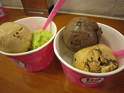 Low-quality ice cream for an afternoon snack